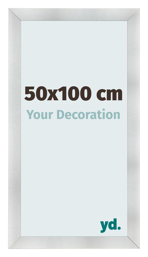 Cornice 50x100cm Alluminio Spazzolato MDF Pisa Davanti Dimensione | Yourdecoration.it