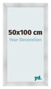 Cornice 50x100cm Alluminio Spazzolato MDF Pisa Davanti Dimensione | Yourdecoration.it