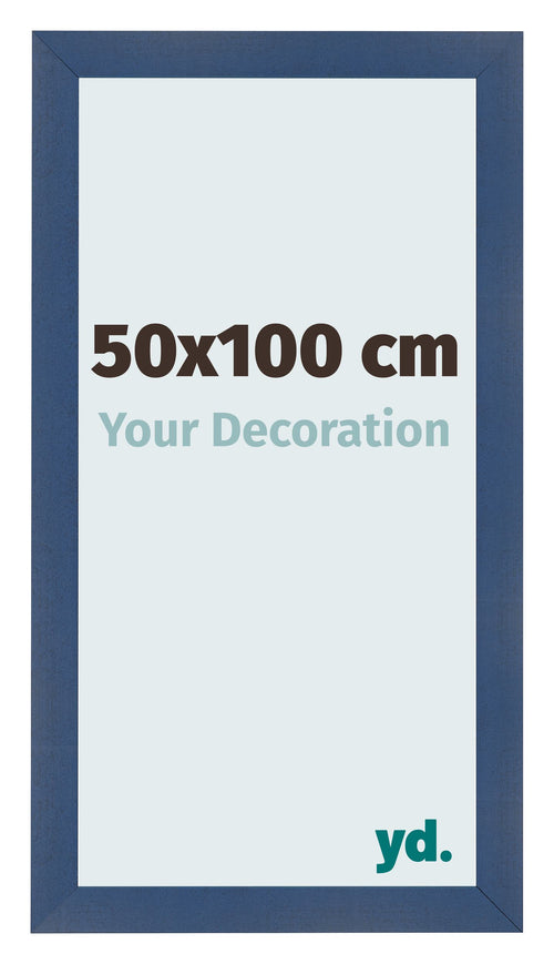 Cornice 50x100cm Blu Scuro Spazzato MDF Pisa Davanti Dimensione | Yourdecoration.it