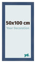 Cornice 50x100cm Blu Scuro Spazzato MDF Pisa Davanti Dimensione | Yourdecoration.it