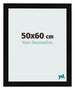 Cornice 50x60cm Nero Argento Lucido MDF Pisa Davanti Dimensione | Yourdecoration.it