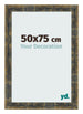 Cornice 50x75cm Blu Oro Fondente MDF Pisa Davanti Dimensione | Yourdecoration.it