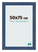 Cornice 50x75cm Blu Scuro Spazzato MDF Pisa Davanti Dimensione | Yourdecoration.it