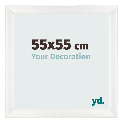 Cornice 55x55cm Bianco Vintage MDF Pisa Davanti Dimensione | Yourdecoration.it