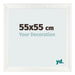 Cornice 55x55cm Bianco Vintage MDF Pisa Davanti Dimensione | Yourdecoration.it