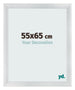 Cornice 55x65cm Argento Nero Spazzato MDF Pisa Davanti Dimensione | Yourdecoration.it