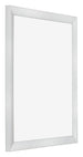 Cornice 55x65cm Argento Nero Spazzato MDF Pisa Davanti Obliquo | Yourdecoration.it