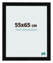 Cornice 55x65cm Nero Argento Lucido MDF Pisa Davanti Dimensione | Yourdecoration.it