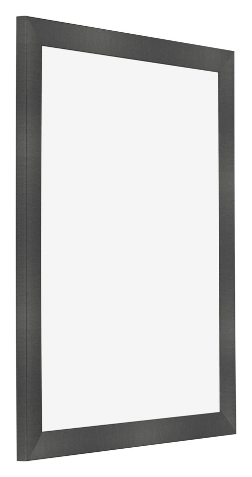 Cornice 55x65cm Nero Argento Lucido MDF Pisa Davanti Obliquo | Yourdecoration.it