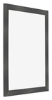 Cornice 55x65cm Nero Argento Lucido MDF Pisa Davanti Obliquo | Yourdecoration.it