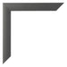 Cornice 55x65cm Nero Argento Lucido MDF Pisa Dettaglio Angolo | Yourdecoration.it