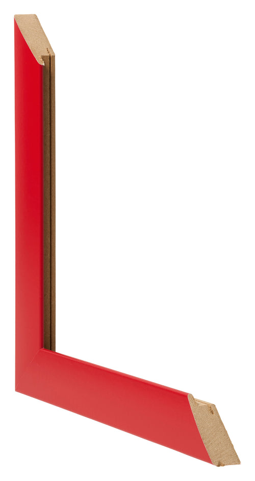 Cornice 55x65cm Rosso MDF Pisa Dettaglio Intersezione | Yourdecoration.it