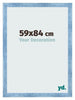 Cornice 59x84cm Blu Acceso Spazzato MDF Pisa Davanti Dimensione | Yourdecoration.it
