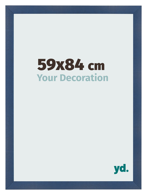Cornice 59x84cm Blu Scuro Spazzato MDF Pisa Davanti Dimensione | Yourdecoration.it