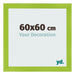 Cornice 60x60cm Verde MDF Pisa Davanti Dimensione | Yourdecoration.it