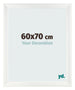 Cornice 60x70cm Bianco Vintage MDF Pisa Davanti Dimensione | Yourdecoration.it