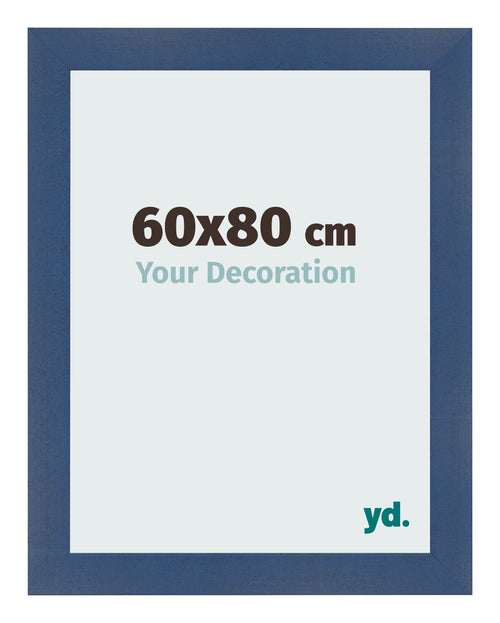 Cornice 60x80cm Blu Scuro Spazzato MDF Pisa Davanti Dimensione | Yourdecoration.it