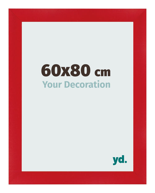 Cornice 60x80cm Rosso MDF Pisa Davanti Dimensione | Yourdecoration.it
