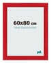 Cornice 60x80cm Rosso MDF Pisa Davanti Dimensione | Yourdecoration.it