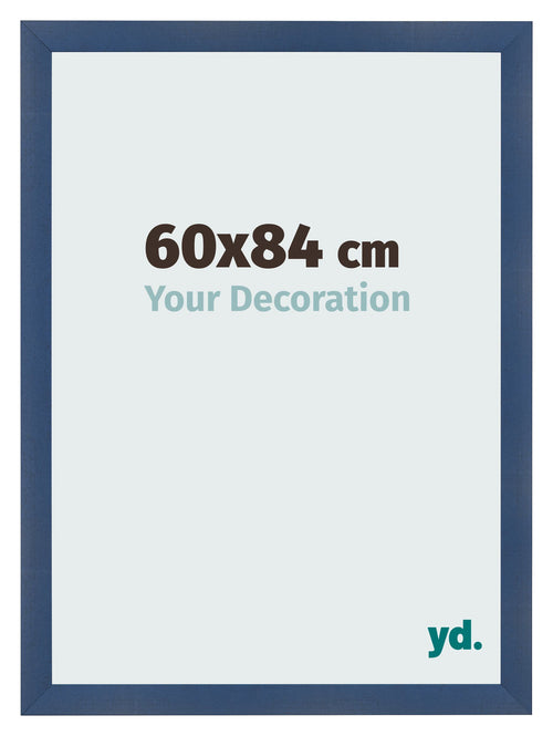 Cornice 60x84cm Blu Scuro Spazzato MDF Pisa Davanti Dimensione | Yourdecoration.it