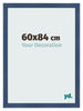 Cornice 60x84cm Blu Scuro Spazzato MDF Pisa Davanti Dimensione | Yourdecoration.it