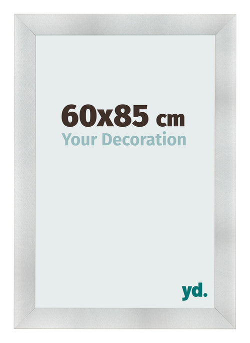 Cornice 60x85cm Alluminio Spazzolato MDF Pisa Davanti Dimensione | Yourdecoration.it