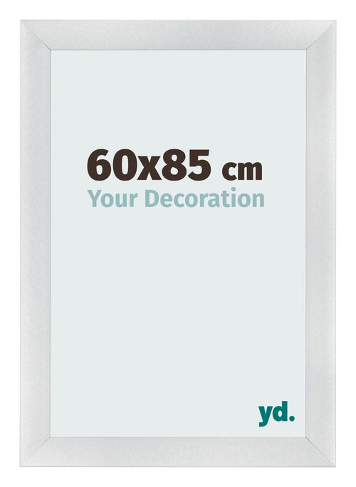 Cornice 60x85cm Argento Nero Spazzato MDF Pisa Davanti Dimensione | Yourdecoration.it