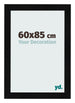 Cornice 60x85cm Nero Argento Lucido MDF Pisa Davanti Dimensione | Yourdecoration.it