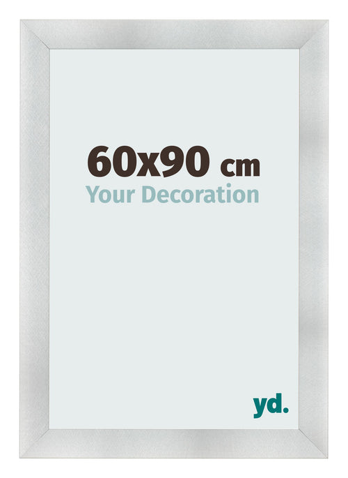 Cornice 60x90cm Alluminio Spazzolato MDF Pisa Davanti Dimensione | Yourdecoration.it