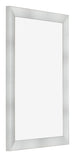 Cornice 60x90cm Alluminio Spazzolato MDF Pisa Davanti Obliquo | Yourdecoration.it