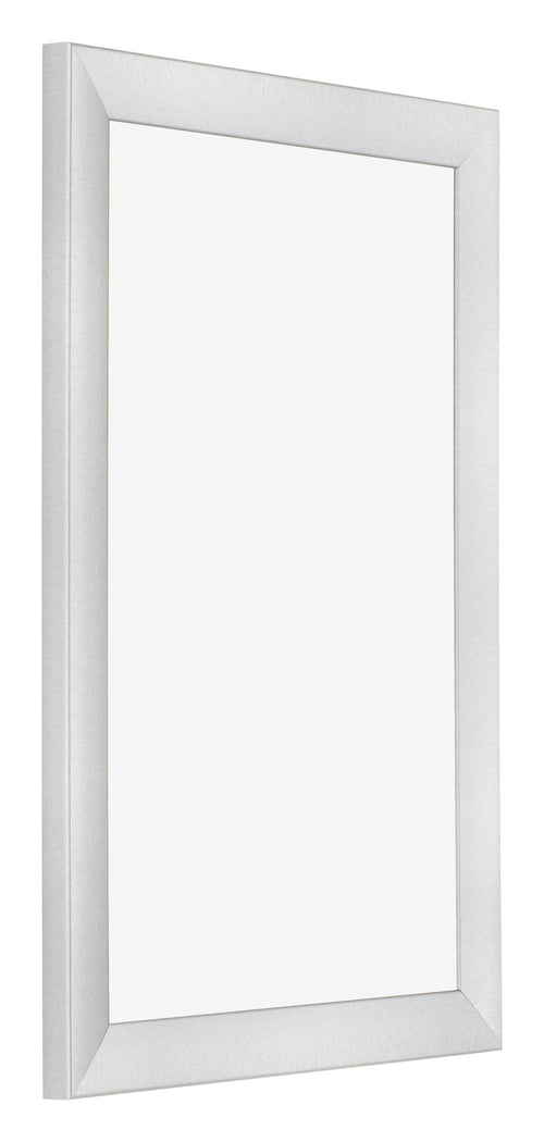 Cornice 60x90cm Argento Nero Spazzato MDF Pisa Davanti Obliquo | Yourdecoration.it