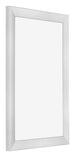 Cornice 60x90cm Argento Nero Spazzato MDF Pisa Davanti Obliquo | Yourdecoration.it