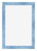 Cornice 60x90cm Blu Acceso Spazzato MDF Pisa Davanti | Yourdecoration.it