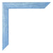 Cornice 60x90cm Blu Acceso Spazzato MDF Pisa Dettaglio Angolo | Yourdecoration.it