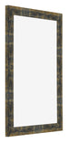 Cornice 60x90cm Blu Oro Fondente MDF Pisa Davanti Obliquo | Yourdecoration.it