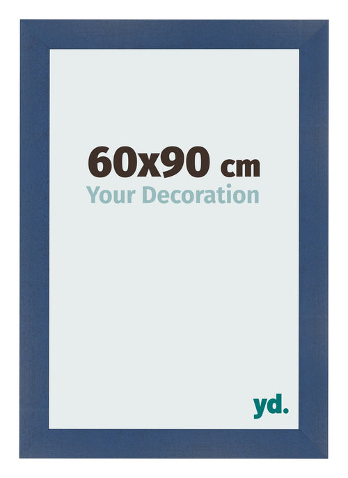 Cornice 60x90cm Blu Scuro Spazzato MDF Pisa Davanti Dimensione | Yourdecoration.it