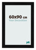 Cornice 60x90cm Nero Argento Lucido MDF Pisa Davanti Dimensione | Yourdecoration.it
