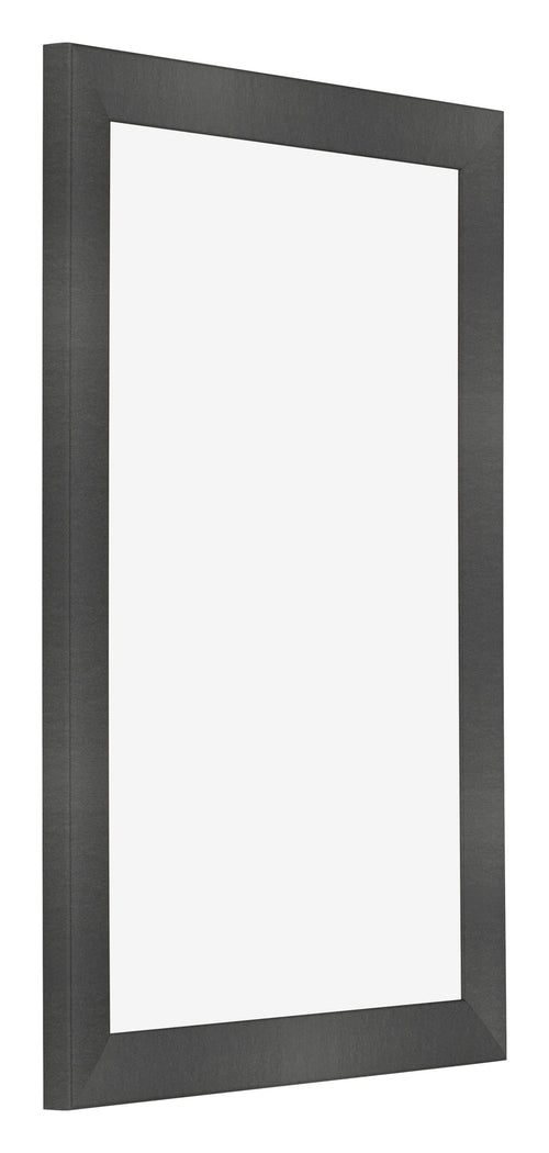 Cornice 60x90cm Nero Argento Lucido MDF Pisa Davanti Obliquo | Yourdecoration.it