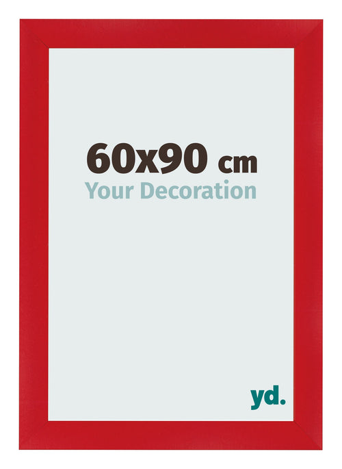 Cornice 60x90cm Rosso MDF Pisa Davanti Dimensione | Yourdecoration.it