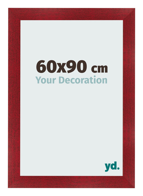 Cornice 60x90cm Vino Rosso Spazzato MDF Pisa Davanti Dimensione | Yourdecoration.it