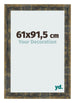 Cornice 61x91 5cm Blu Oro Fondente MDF Pisa Davanti Dimensione | Yourdecoration.it