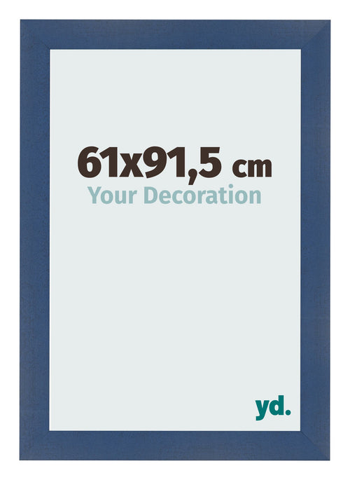 Cornice 61x91 5cm Blu Scuro Spazzato MDF Pisa Davanti Dimensione | Yourdecoration.it
