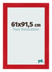 Cornice 61x91 5cm Rosso MDF Pisa Davanti Dimensione | Yourdecoration.it