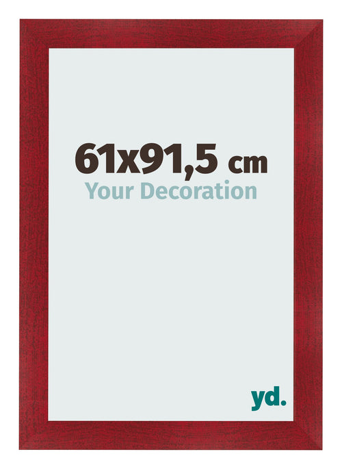 Cornice 61x91 5cm Vino Rosso Spazzato MDF Pisa Davanti Dimensione | Yourdecoration.it