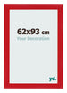 Cornice 62x93cm Rosso MDF Pisa Davanti Dimensione | Yourdecoration.it