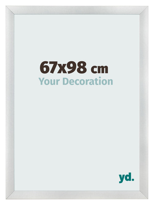 Cornice 67x98cm Argento Nero Spazzato MDF Pisa Davanti Dimensione | Yourdecoration.it