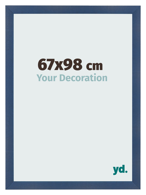 Cornice 67x98cm Blu Scuro Spazzato MDF Pisa Davanti Dimensione | Yourdecoration.it