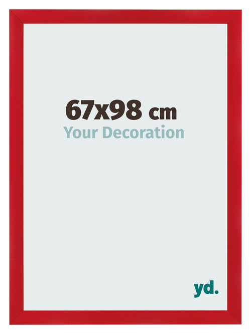 Cornice 67x98cm Rosso MDF Pisa Davanti Dimensione | Yourdecoration.it
