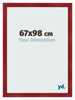 Cornice 67x98cm Vino Rosso Spazzato MDF Pisa Davanti Dimensione | Yourdecoration.it