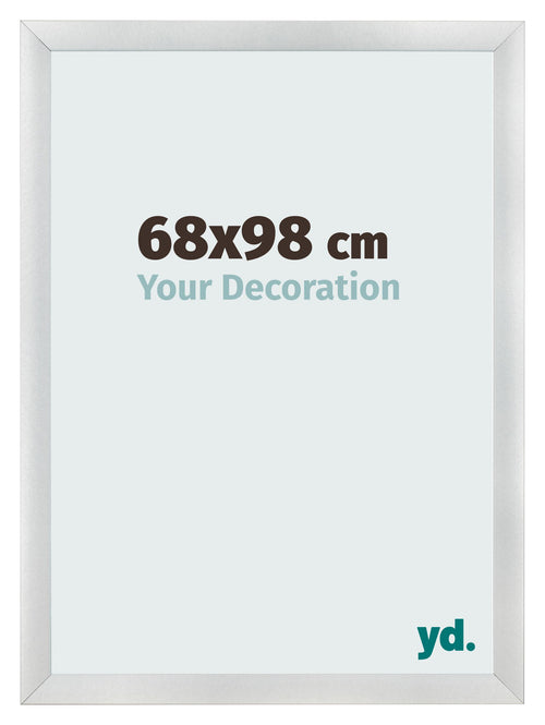Cornice 68x98cm Argento Nero Spazzato MDF Pisa Davanti Dimensione | Yourdecoration.it